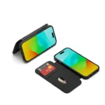 Cygnett MagWallet Apple iPhone 15 (6.1') Leather Wallet Case - Black - CY4594MAGWT