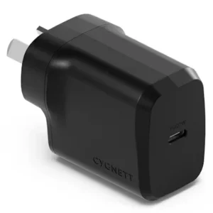 Cygnett PowerPlus 20W USB-C PD Fast Wall Charger - Black - CY4733PDWCH