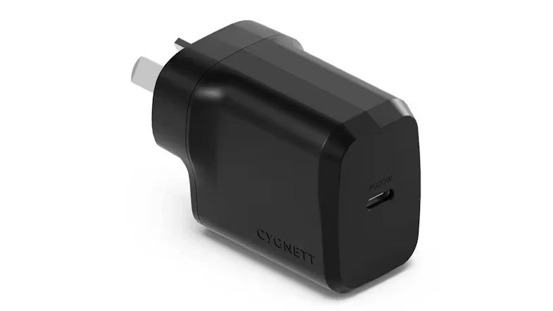 Cygnett PowerPlus 20W USB-C PD Fast Wall Charger - Black - CY4733PDWCH