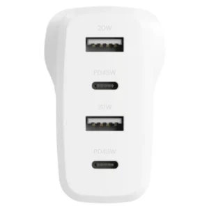 Cygnett PowerPlus 45W Multi Port Fast Wall Charger - White - CY4769PDWCH