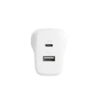 Cygnett PowerPlus 32W Dual Port (20W USB-C + 12W USB-A) PD Fast Wall Charger - White - CY4772PDWCH