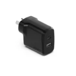 Cygnett PowerPlus 32W Dual Port (20W USB-C + 12W USB-A) PD Fast Wall Charger - Black-CY4773PDWCH
