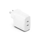 Cygnett PowerPlus 35W Dual Port USB-C PD Fast Wall Charger -White -CY4774PDWCH