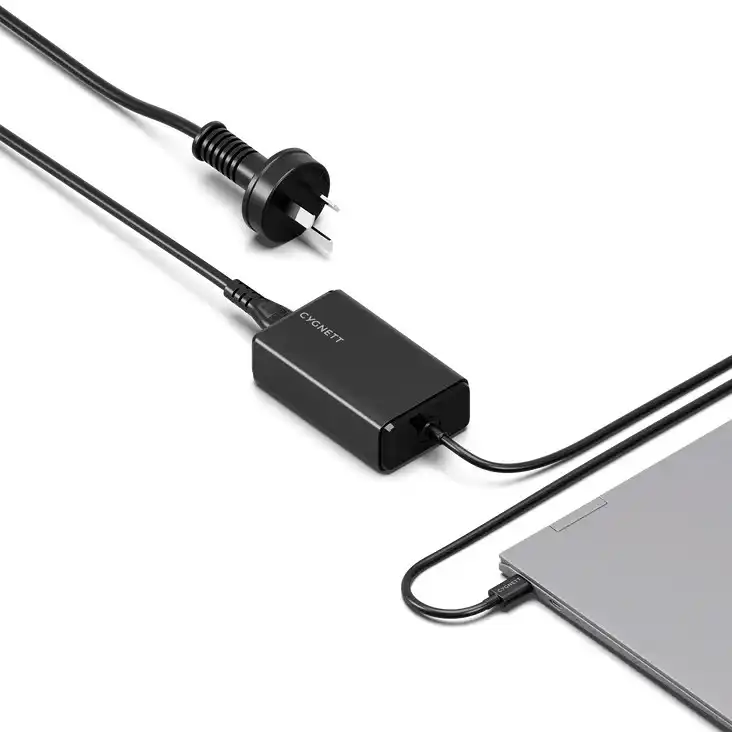 CY5071PDWCH Cygnett PowerMaxx 65W USB-C GaN Laptop Charger - Black - CY5071PDWCH