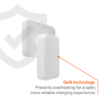 Cygnett ChargePlus 65W Dual Port GaN Slim Wall Charger-White-CY5488PDWCH