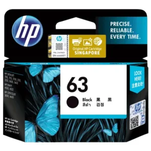HP 63 Black Ink Cartridge - F6U62AA
