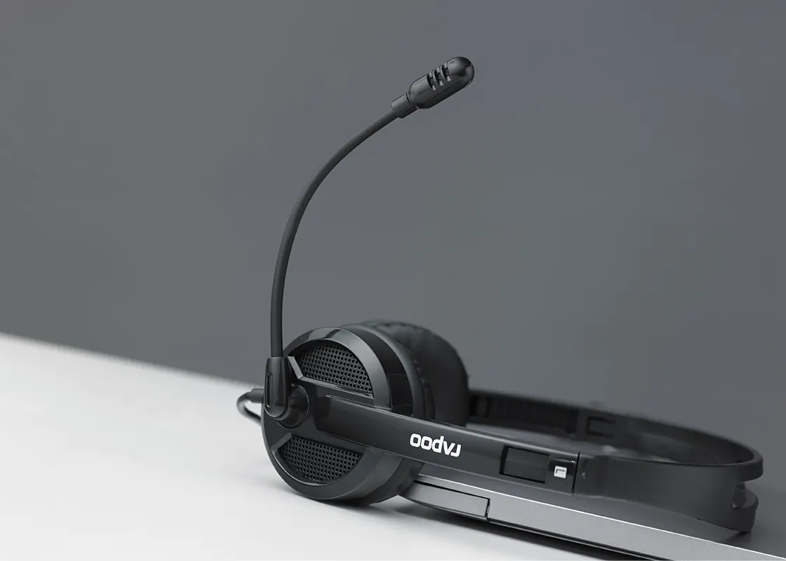 Rapoo Wired Stereo Headset – H100-Black