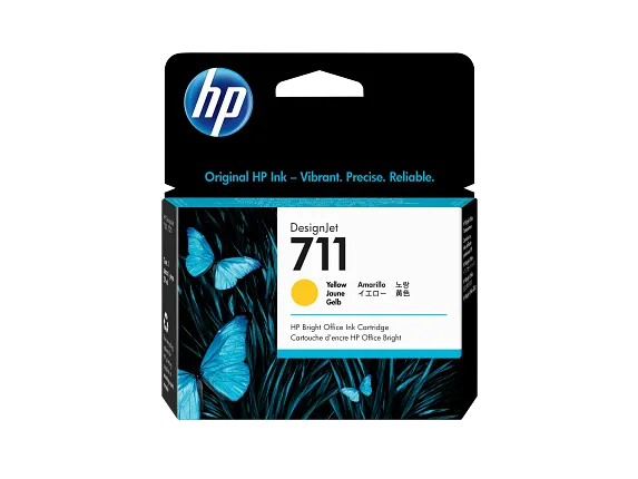 hp Yellow DesignJet Ink Cartridge -HPCZ132A