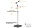 Brateck Stylish Height Adjustable Microphone Floor Stand - Matte Black & Light Grey - MDS16-2 - Image 3
