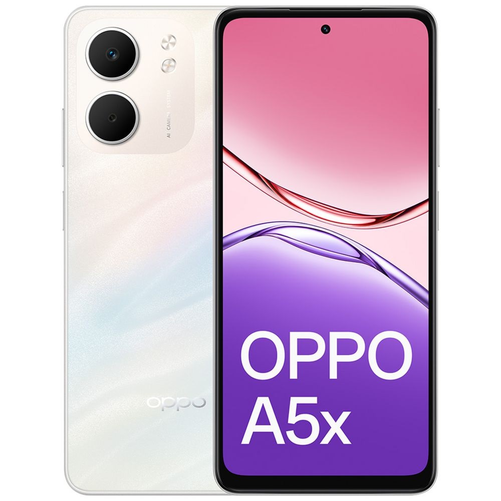 OPPO A5x 4G 128GB SmartPhone -Laser White -CPH2725AU WHITE