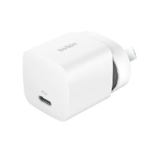 Belkin BoostCharge Compact USB-C Wall Charger 25W,White-WCA012auWH