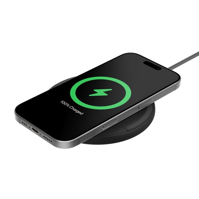 WIA012FQBK Belkin BoostCharge Wireless Charging Pad + USB-C to USB-C Cable (1.5M)-Black-WIA012fqBK