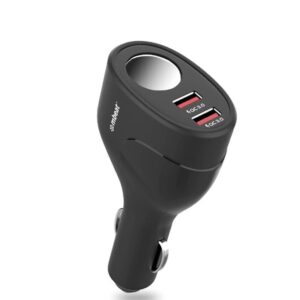 Mbeat Gorilla Power Dual Port QC3.0 Car Charger and Cigarette Lighter Extender-MB-CHGR-C18