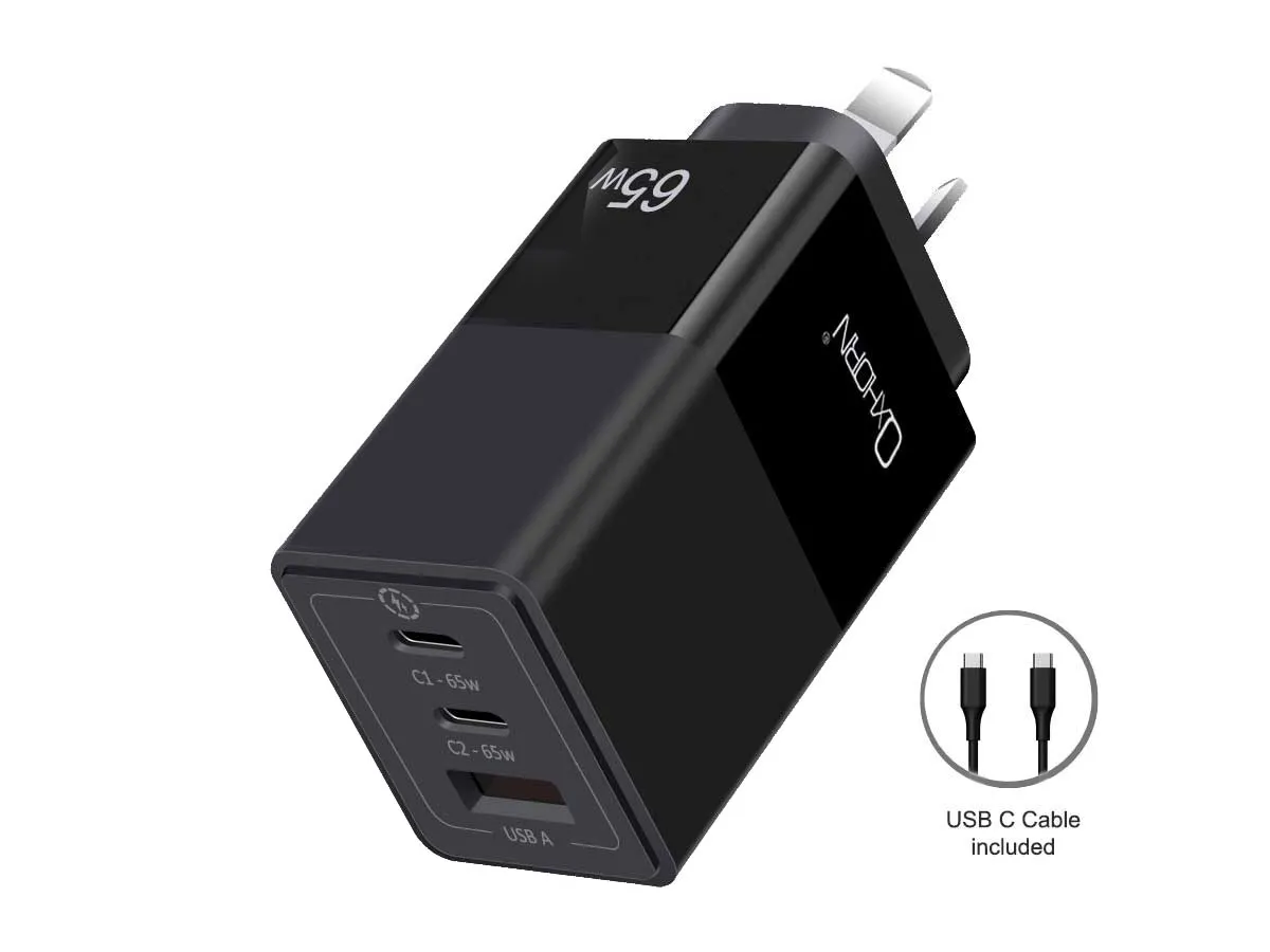 Oxhorn 65W GaN Type C fast Charger - NB-PD65CCAW