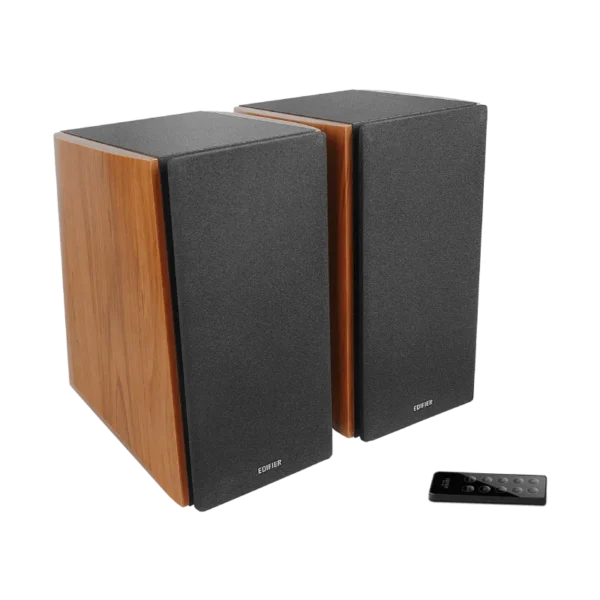 Powered Bluetooth Bookshelf Speakers - R2000DB-BROWN - Image 2