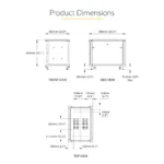 StarTech 12U Server Rack Cabinet, Lockable 19" Data Rack Cabinet-RK1236BKF - Image 6