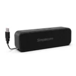 Simplecom Portable USB Stereo Soundbar Speaker Plug and Play with Volume Control for PC Laptop-UM228