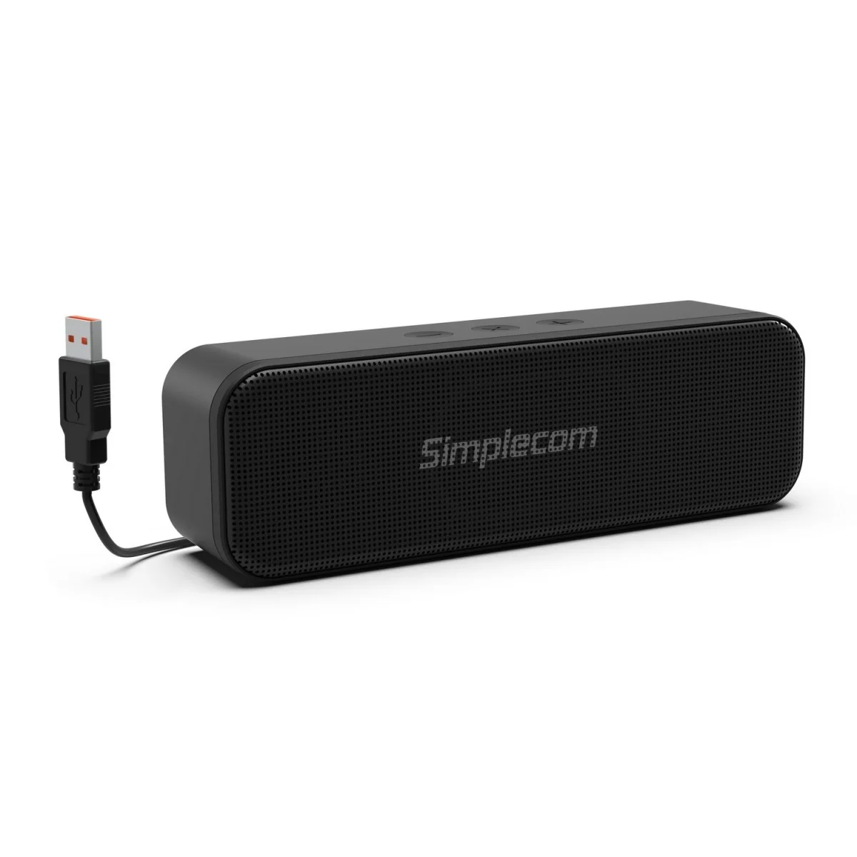 Simplecom Portable USB Stereo Soundbar Speaker Plug and Play with Volume Control for PC Laptop-UM228