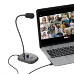 Simplecom Plug and Play USB Desktop Microphone with Headphone Jack -UM360
