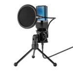 Simplecom USB Microphone Gaming RGB Lights with Tripod And Pop Filter - UM650