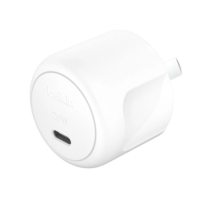 Belkin Boost Charge Compact USB-C Charger 20W-White-WCA009auWH