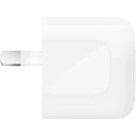 Belkin BoostCharge Compact 45W USB-C PD 3.1 Wall Charger + USB-C to USB-C Cable 60W (1M) – White WCA013au1MWH-B6