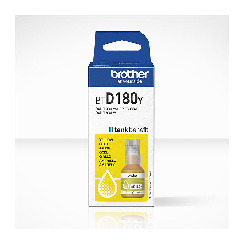 Brother BTD180Y Yel ink Bottle