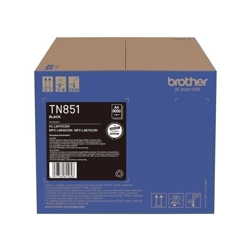 Brother TN851 Black Toner Cartridge-9,000 Pages