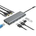 Comsol USB-C Windows DP-Alt Dual 4K HDMI Multi-Port Adapter-CMMP10