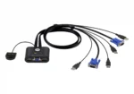 Aten 2 Port USB VGA Cable KVM Switch-CS22U-AT