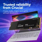 Crucial P310 500GB PCIe Gen4 NVMe 2280 M.2 SSD-CT500P310SSD8 - Image 7