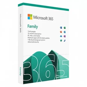 Microsoft 365 Family 2025 1 Year Subscription Retail Box- EP2-36888