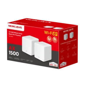 TP-Link Mercusys Halo AX1500 Mesh WI-FI 6 Dual-Band SYSTEM, GbE(2), 2-PACK-HALO H60X(2-PACK)