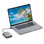 Lacie Mobile Drive V2, External Portable, 5TB, USB-C, Moon Silver - STLP5000400
