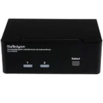 StarTech 2 Port Dual DisplayPort KVM Switch, USB, Audio, Hotkey, No Cable- SV231DPDDUA - Image 2