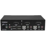 StarTech 2 Port Single DisplayPort KVM Switch, USB, Audio, No Cable-SV231DPUA