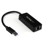 StarTech USB 3.0 To Gbe NIC Network Adapter w/ USB Port-USB31000SPTB
