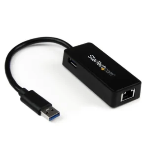 StarTech USB 3.0 To Gbe NIC Network Adapter w/ USB Port-USB31000SPTB