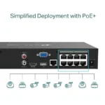 TP-Link VIGI 8 Channel PoE+ Network Video Recorder-VIGI NVR1008H-8MP