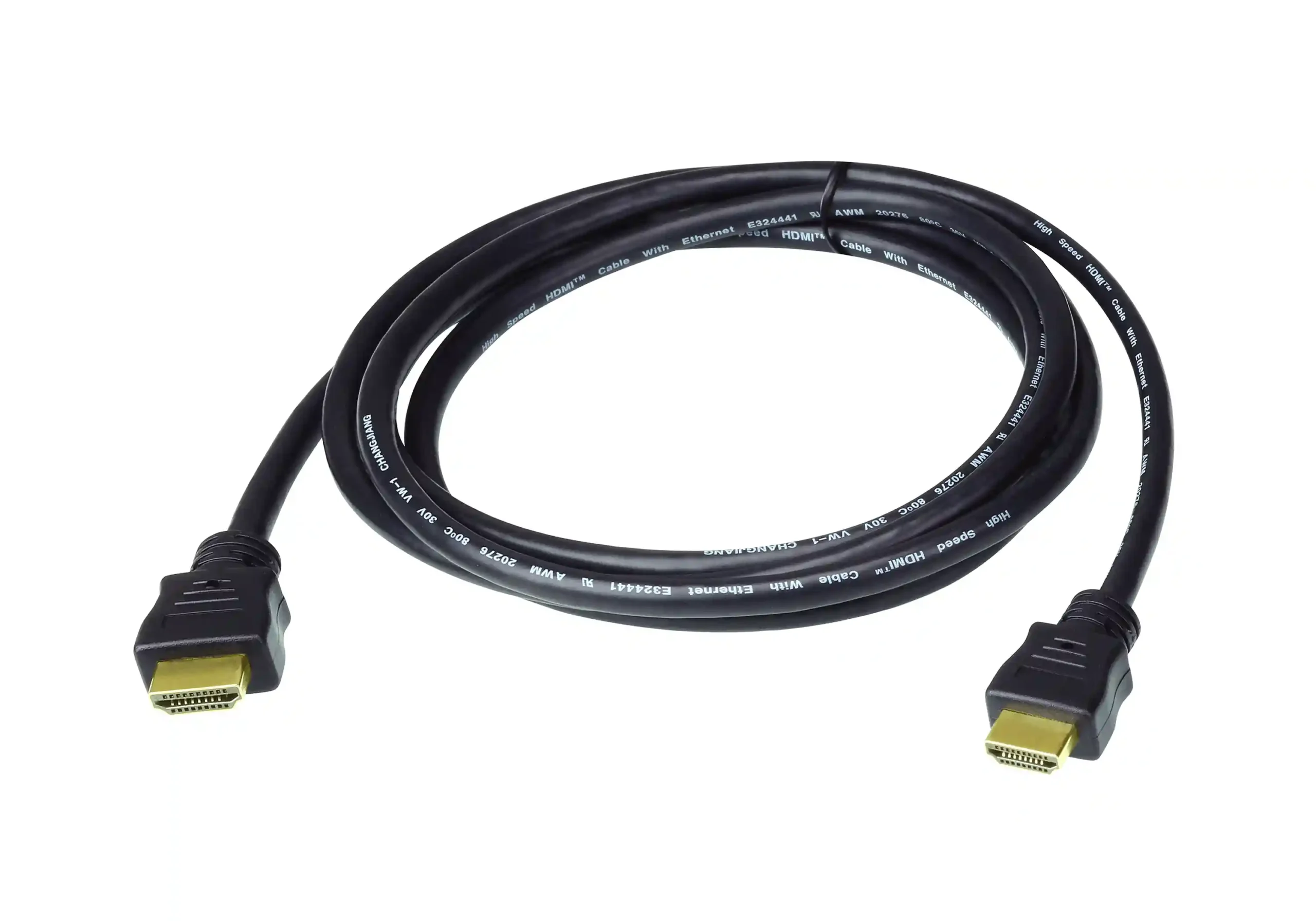 2L-7D01H Aten High Speed True 4K HDMI Black Cable With Ethernet 1m- 2L-7D01H - Image 1