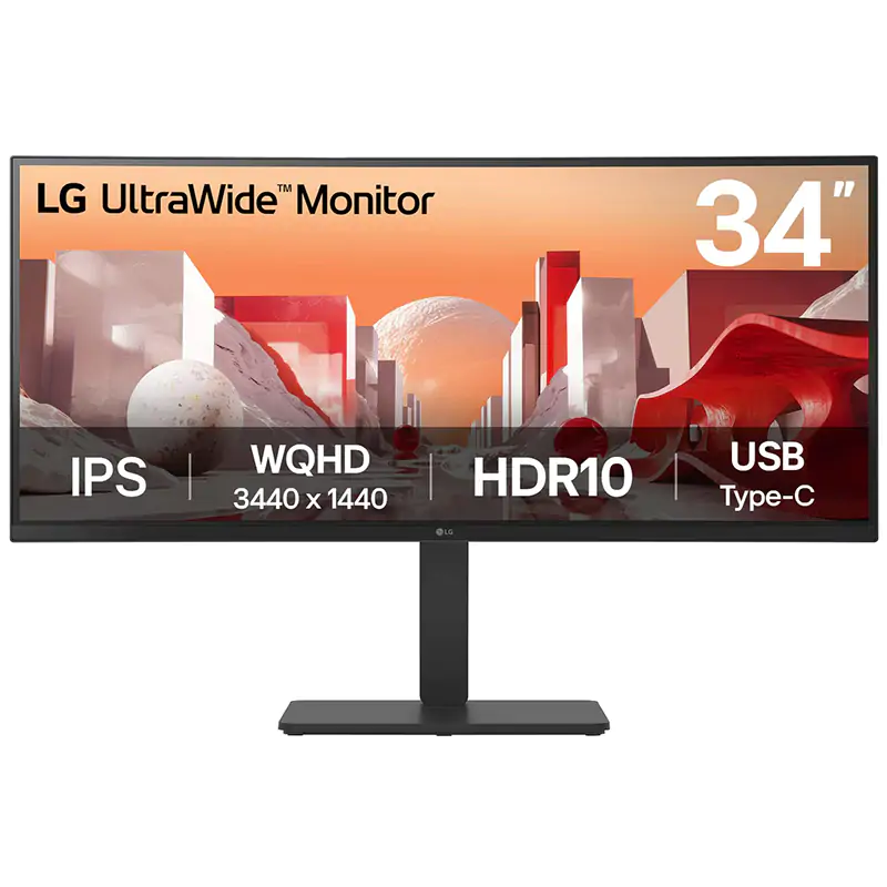 LG UltraWide 34in WQHD IPS Curved Monitor - 34BA75QE-B