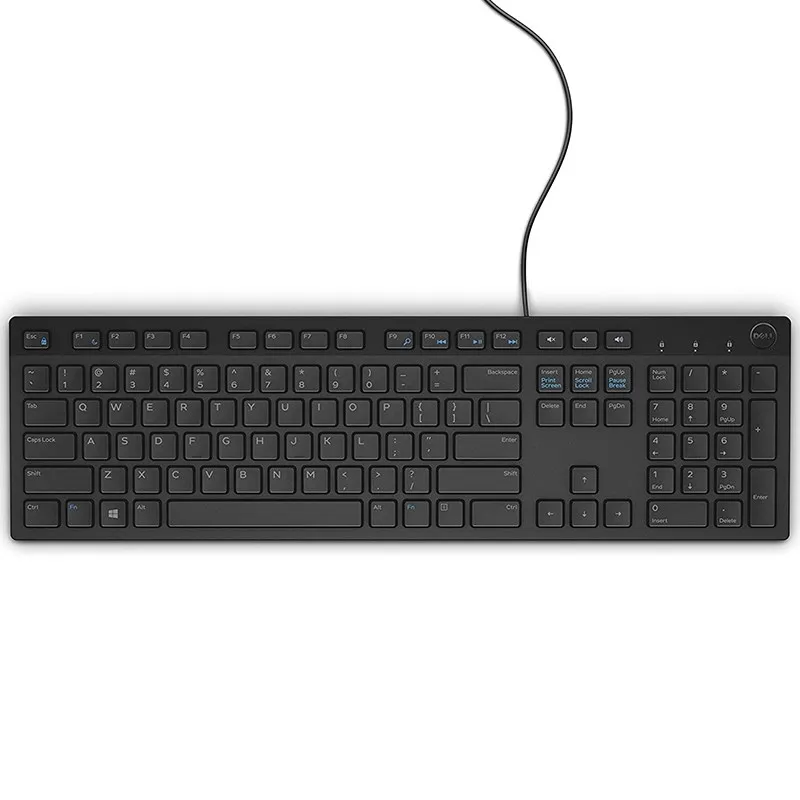 Dell KB216 Wired Multimedia Keyboard - Black - 580-AHHG 