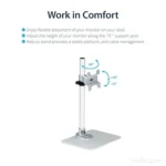 Desktop Monitor Stand With Cable Hook - ARMPIVSTND - Image 3