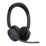 Bonus Black Comsol Qi Charger w/Yealink (BH74) Ms Wireless Stereo Headset -  BH74-MS-C/A-10WQI