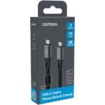 Comsol 2m 10Gbps USB-C to USB-C Cable-CC1020BK