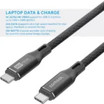 Comsol 2m 20Gbps 100W USB-C to USB-C Cable-CC2020BK