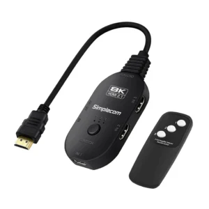 Simplecom CM353 3-Port HDMI 2.1 Switch 3 IN 1 OUT Splitter HDCP 2.3 8K@60Hz