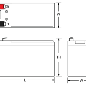 PowerSonic SLA-12V 7AH (C20) BATT F1 Terminal-PS-1270