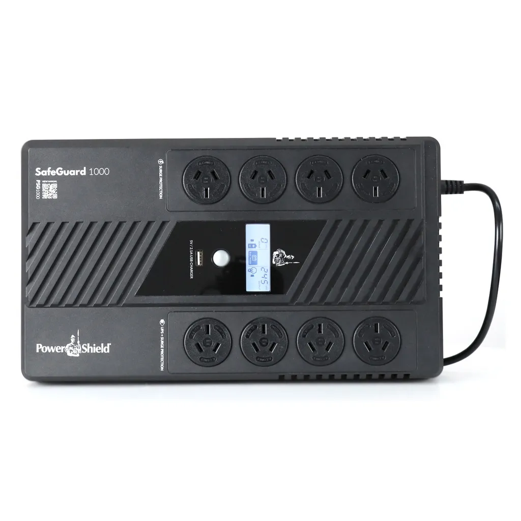PowerShield SafeGuard 1000 1000VA/600W 8-Outlet UPS -PSG1000