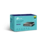 TP-Link 5-Port Unmanaged Gigabit Switch, POE(4), 40w, Metal Case-TL-SG1005LP